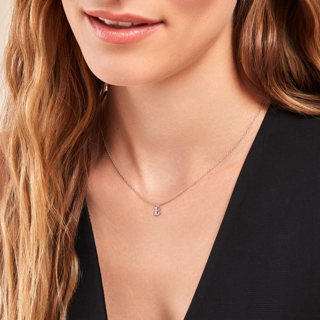 Collier Neruda Argent Blanc Oxyde De Zirconium - Colliers fantaisie Femme | Histoire d’Or