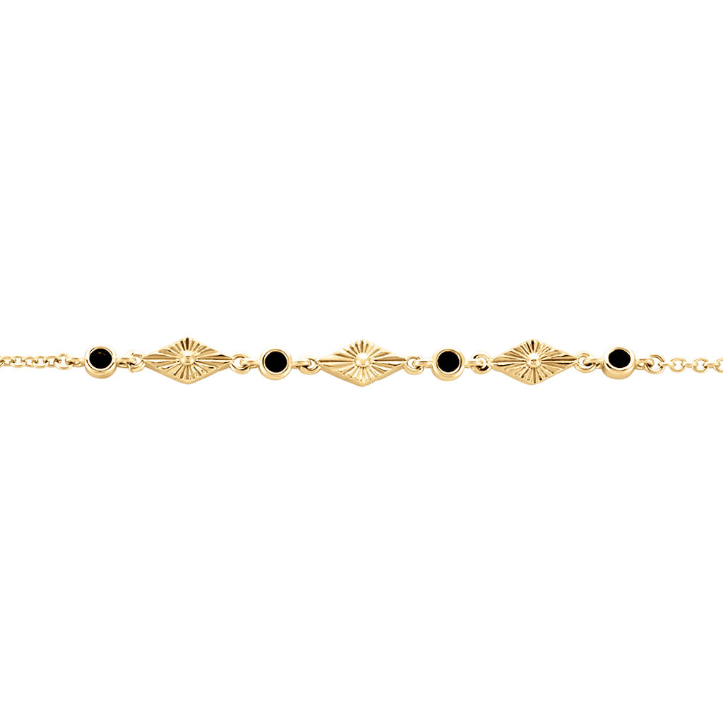 Bracelet Azteque Plaqué Or Jaune Spinelle - Bracelets Femme | Histoire d’Or
