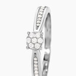 Bague Celia Or Blanc Diamant - Bagues solitaires Femme | Histoire d&rsquo;Or