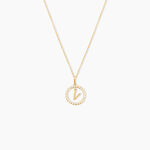 Pendentif Gabe Or Jaune Oxyde De Zirconium - Pendentifs Femme | Histoire d&rsquo;Or