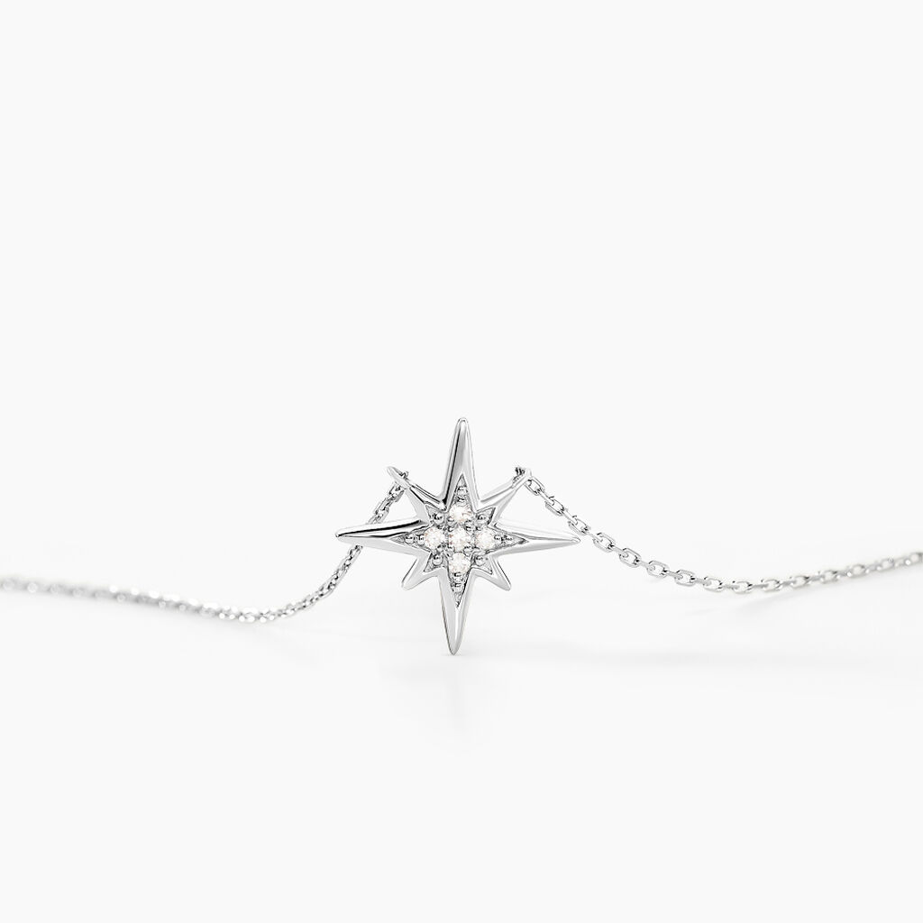 Collier Aveline Or Blanc Diamant - Colliers Femme | Histoire d’Or