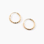 Cr&eacute;oles Lorrie Plaqu&eacute; Or Jaune - Boucles d'oreilles cr&eacute;oles Femme | Histoire d&rsquo;Or