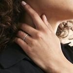 Alliance Roxie Demi Jonc Classique Or Blanc - Alliances Unisex | Histoire d&rsquo;Or