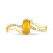 Bague Anja Or Jaune Citrine Et Diamant - Bagues solitaires Femme | Histoire d’Or