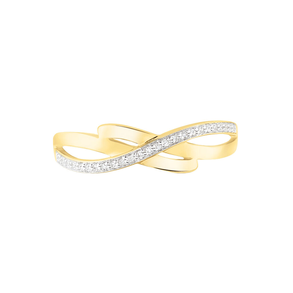 Bague Seraphia Or Jaune Diamant - Bagues avec pierre Femme | Histoire d’Or
