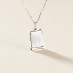 Pendentif Zodiaque Parchemin Argent Blanc - Pendentifs Zodiaque Famille | Histoire d&rsquo;Or