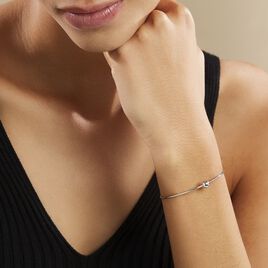 Bracelet Jonc Bilao Argent Blanc - Bracelets fantaisie Femme | Histoire d’Or
