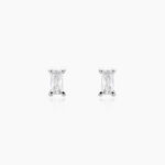 Boucles D'oreilles Puces Udia Argent Blanc Oxyde De Zirconium - Boucles d'oreilles fantaisie Femme | Histoire d&rsquo;Or