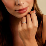 Bague Neely Platine Blanc Diamant Synth&eacute;tique - Bagues solitaires Femme | Histoire d&rsquo;Or