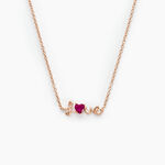 Collier Olufe Argent Rose Oxyde De Zirconium - Colliers fantaisie Femme | Histoire d&rsquo;Or