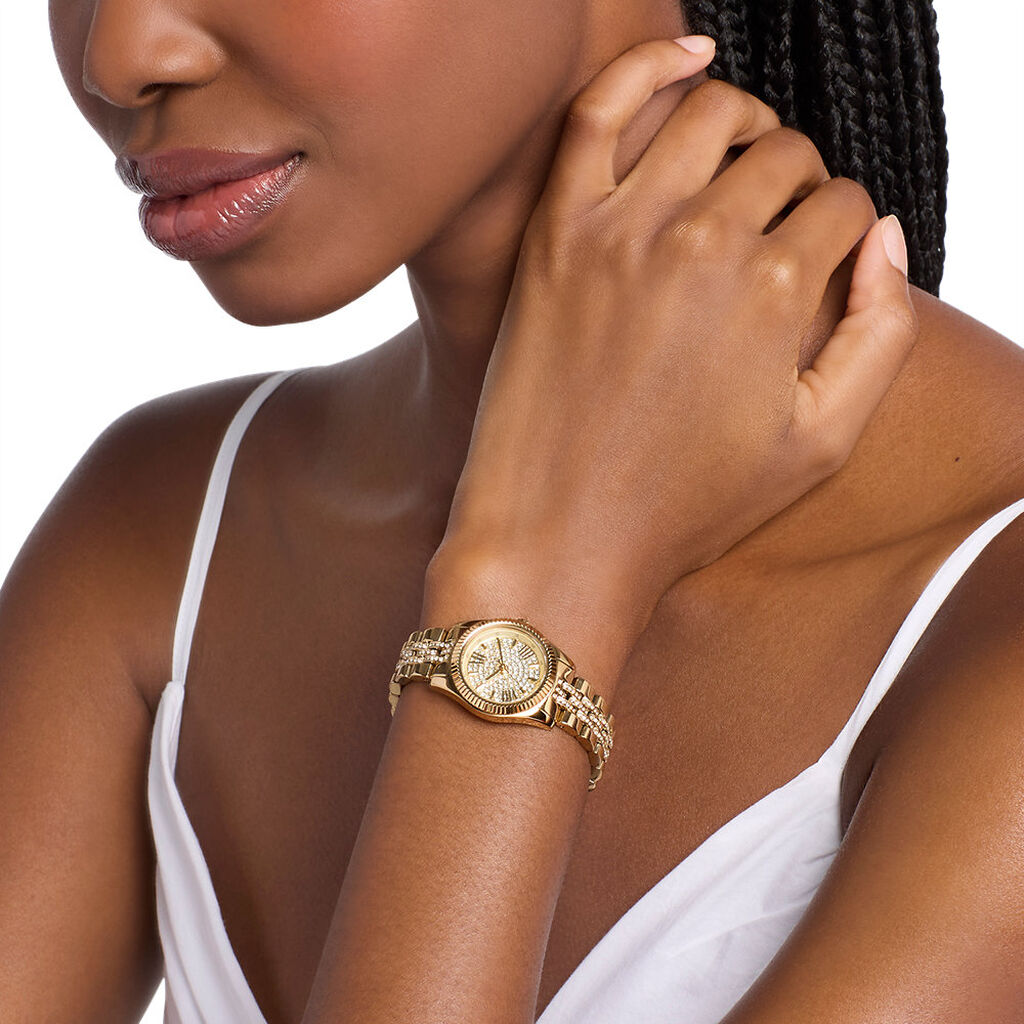 Montre Michael Kors Petite Lexington Champagne - Id&eacute;es cadeaux Femme | Histoire d&rsquo;Or
