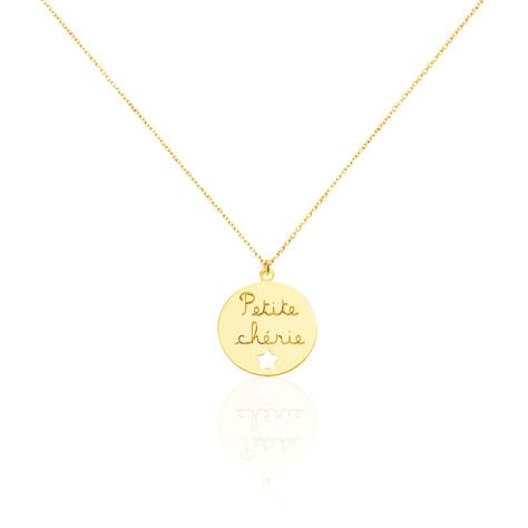 Collier Benedicte Message Or Jaune - Colliers Enfant | Histoire d’Or