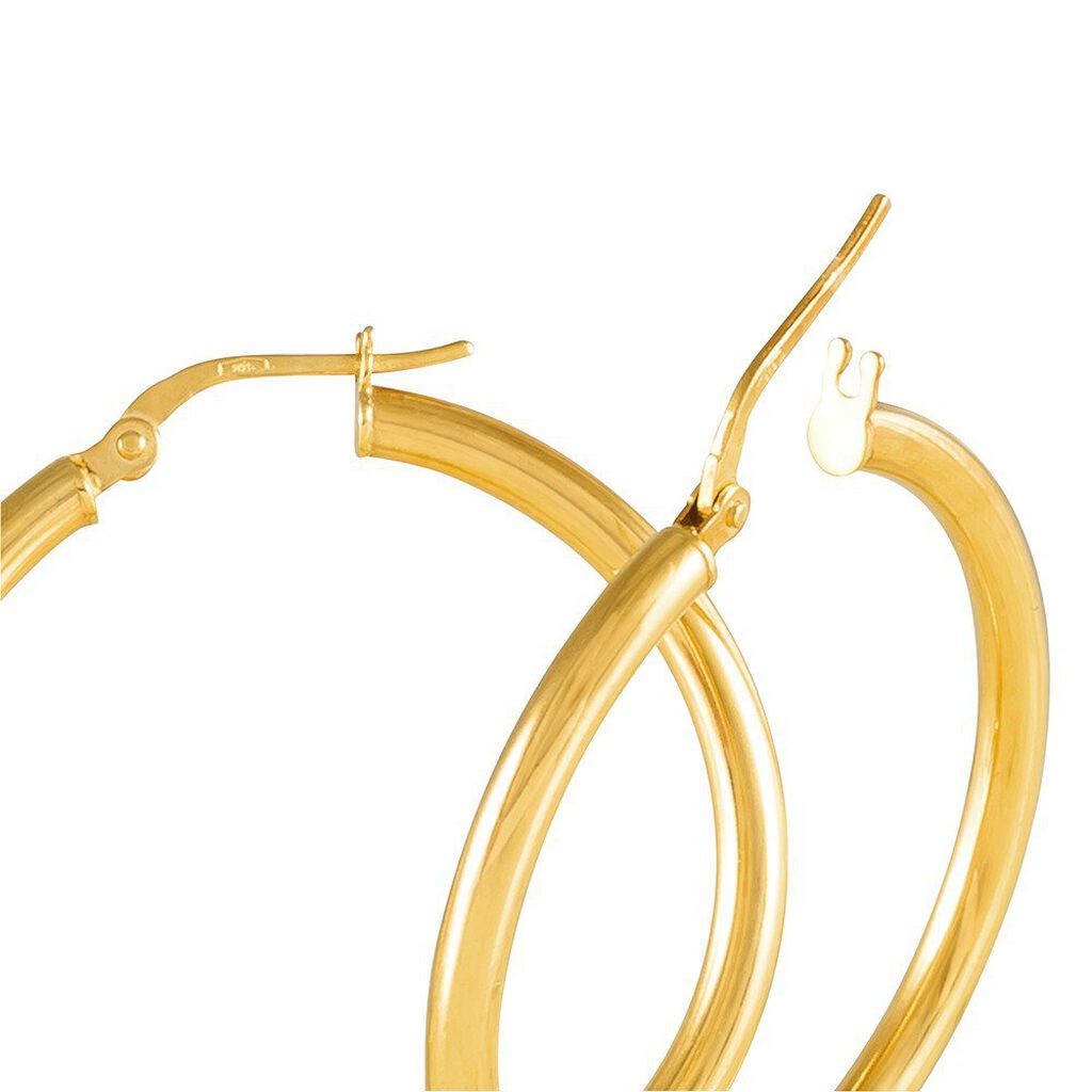 Créoles Verania Or Jaune - Boucles d'oreilles créoles Femme | Histoire d’Or