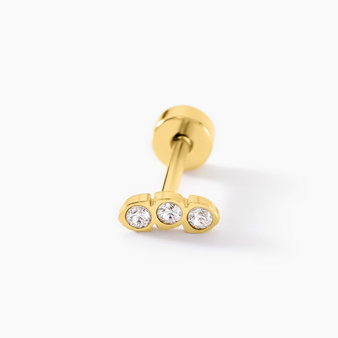 Piercing Pirias Acier Jaune Oxyde De Zirconium - Bijoux Femme | Histoire d&rsquo;Or