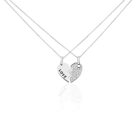 Duo De Colliers Argenc Caoimhe Oxyde - Colliers Femme | Histoire d&rsquo;Or