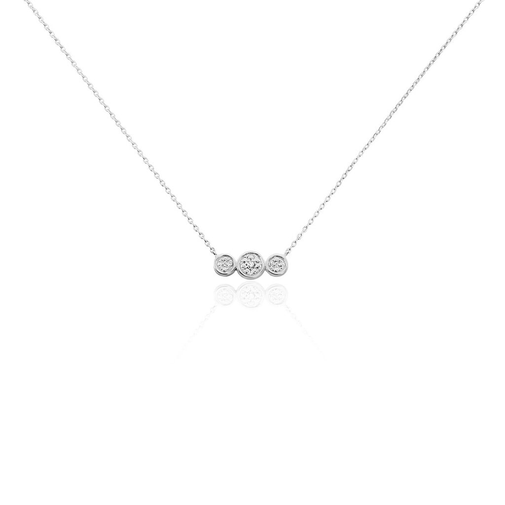Collier Or Blanc Abital Diamants - Colliers Femme | Histoire d’Or