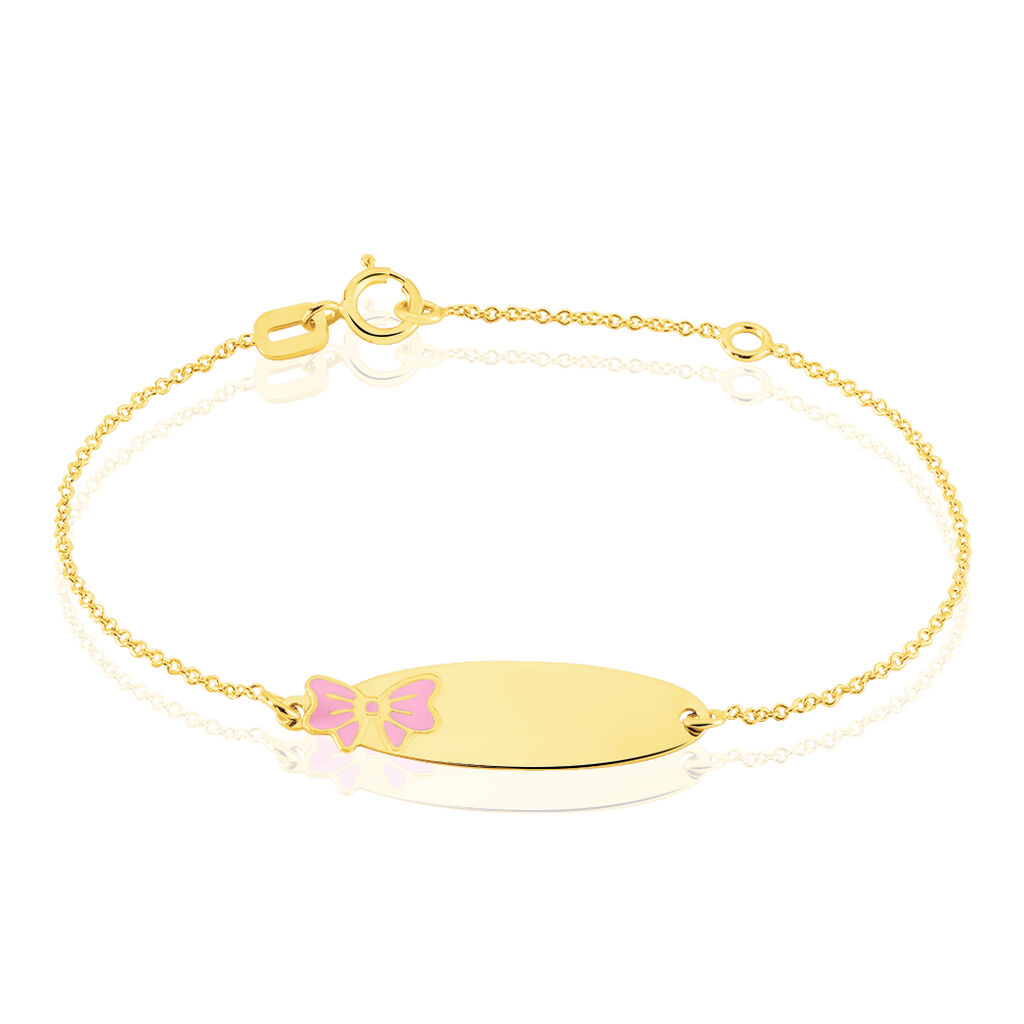 Bracelet Identité Helee Noeud Or Jaune - Bracelets Communion Enfant | Histoire d’Or