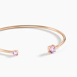 Bracelet Jonc Rio Argent Rose Oxyde De Zirconium - Bracelets joncs Femme | Histoire d&rsquo;Or