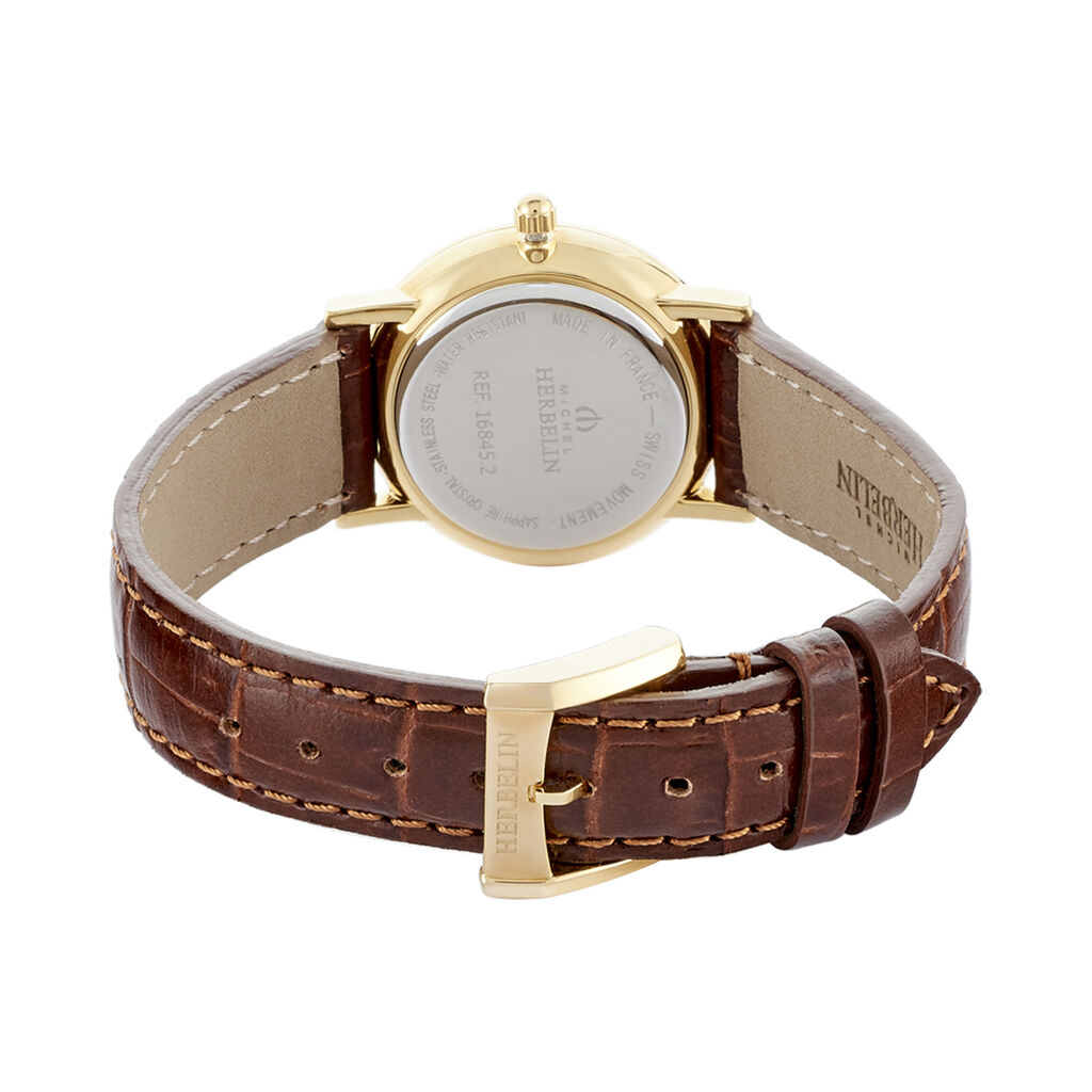 Montre Herbelin Classique Blanc - Id&eacute;es cadeaux Femme | Histoire d&rsquo;Or