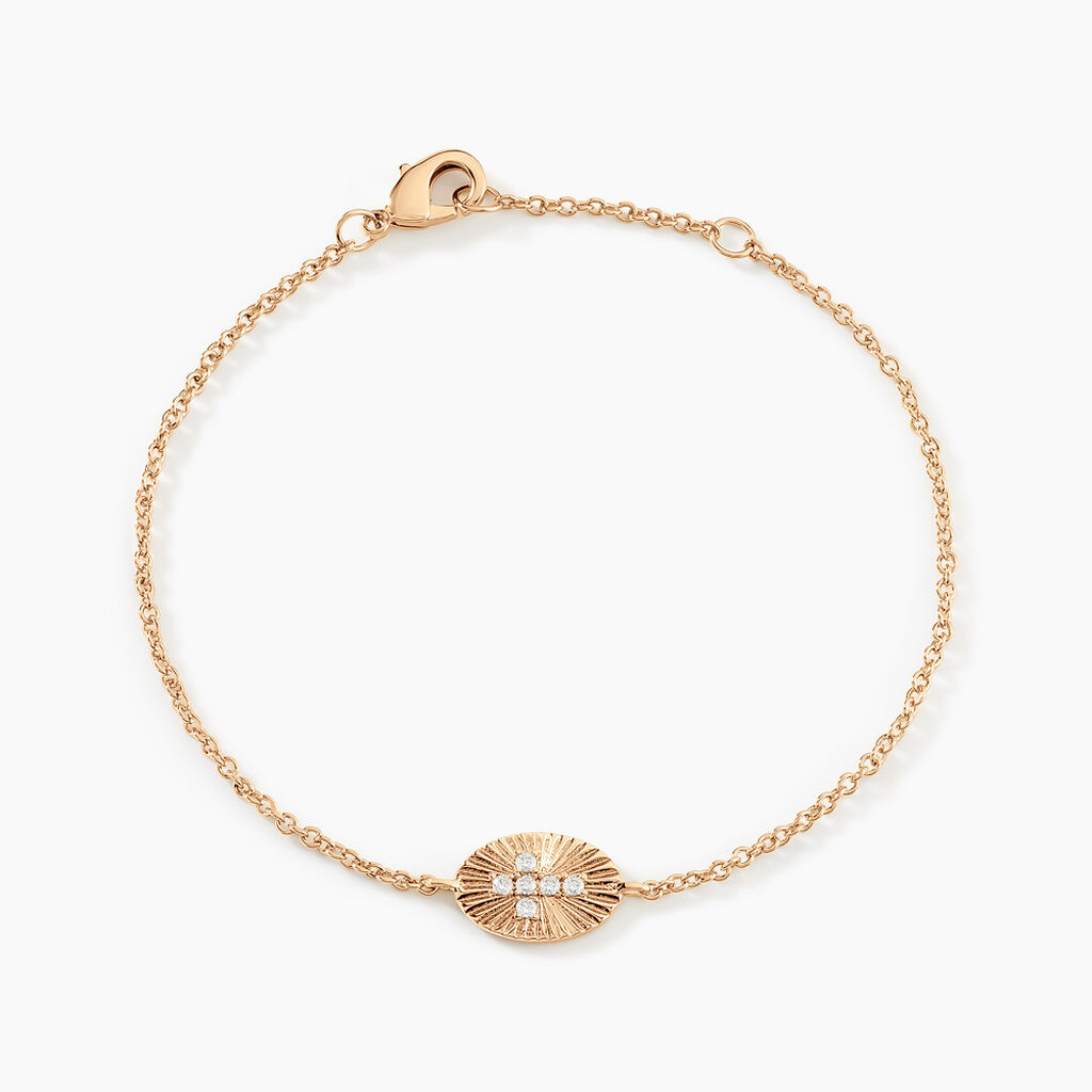 Bracelet Embrasement Plaqué Or Jaune Oxyde De Zirconium - Bracelets Femme | Histoire d’Or