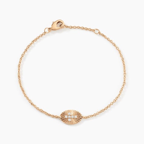 Bracelet Embrasement Plaqué Or Jaune Oxyde De Zirconium - Bracelets Femme | Histoire d’Or