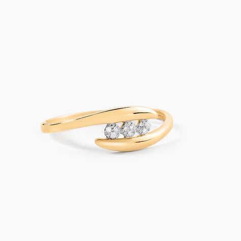 Bague Delphine Or Jaune Diamant - Bagues avec pierre Femme | Histoire d’Or