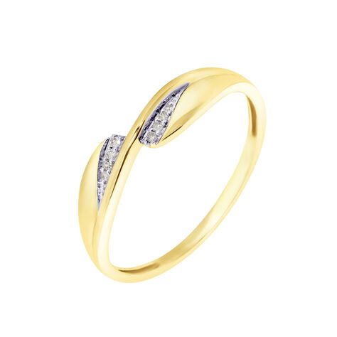 Bague Or Jaune Possana Diamants - Bagues avec pierre Femme | Histoire d’Or