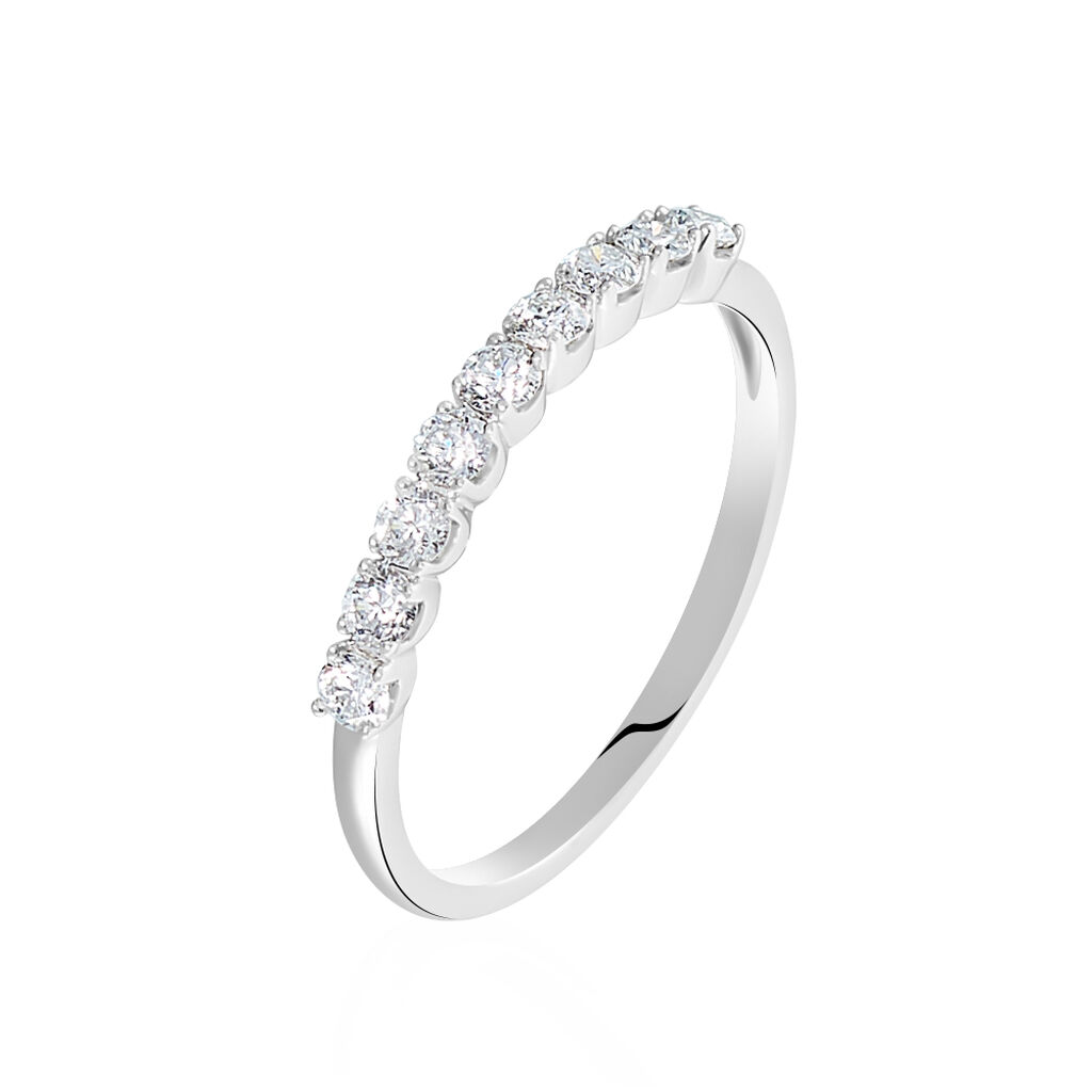 Alliance Eloisa Or Blanc Diamant Synthetique - Alliances Femme | Histoire d&rsquo;Or