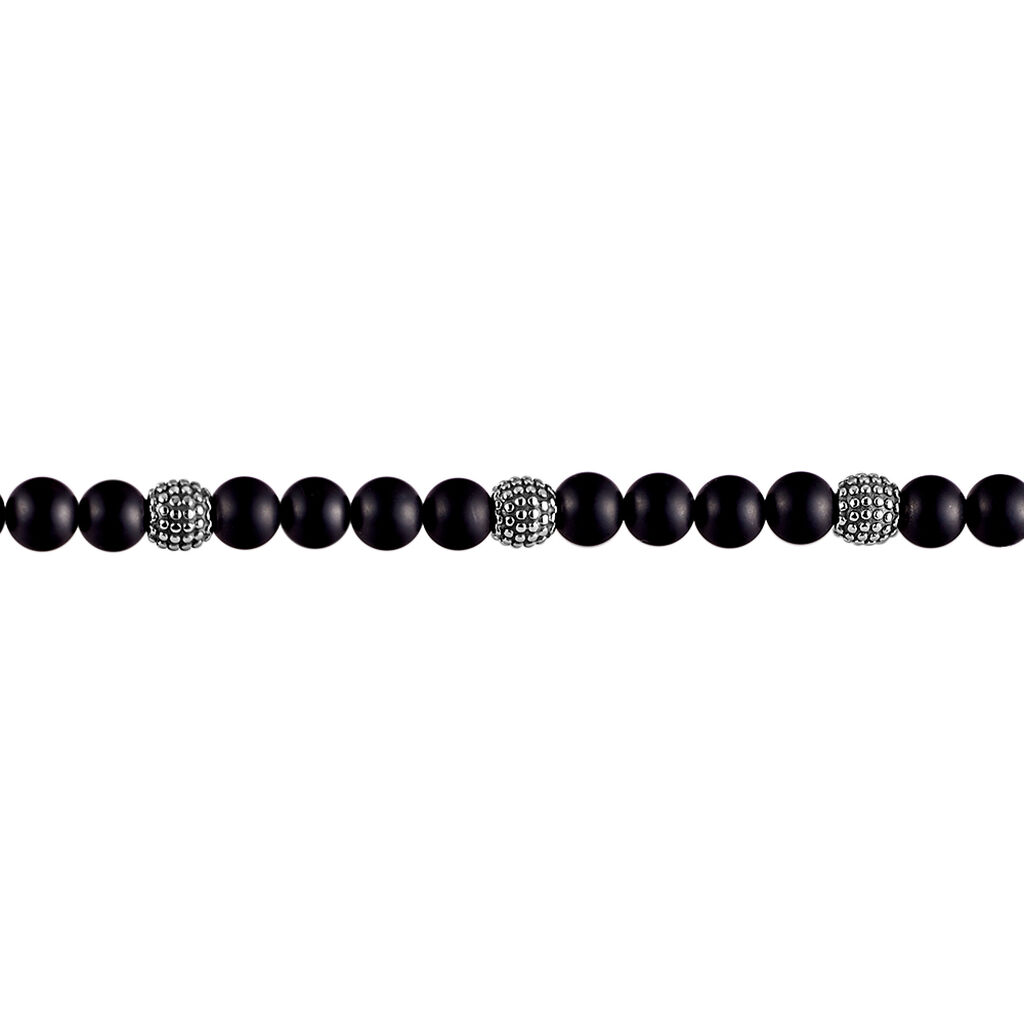 Bracelet Boules Acier Gris Laloun -  Homme | Histoire d’Or