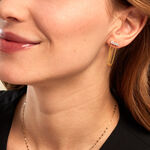 Boucle D'oreille Unitaire Pendante Serenity Plaqu&eacute; Or Jaune Oxyde - Boucles d'oreilles fantaisie Femme | Histoire d&rsquo;Or