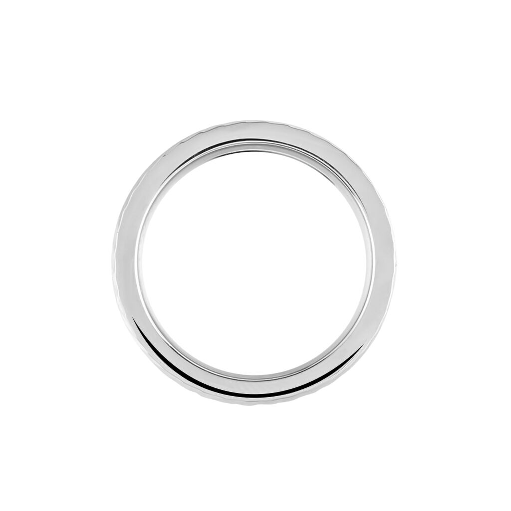 Bague Acier Blanc Jancis - Bagues fantaisie Homme | Histoire d’Or