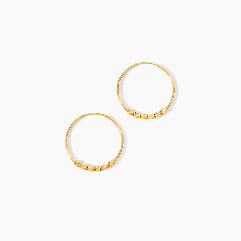 Créoles Spiro Or Jaune - Boucles d'oreilles créoles Femme | Histoire d’Or