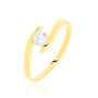 Bague Solitaire Camilia Or Jaune Oxyde De Zirconium