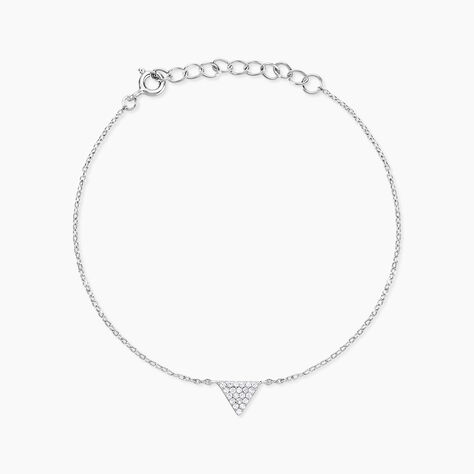 Bracelet Cassandre Argent Blanc Oxyde De Zirconium - Bracelets Femme | Histoire d&rsquo;Or