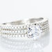 Bague Solitaire Ellora Argent Blanc Oxyde De Zirconium - Bagues solitaires Femme | Histoire d’Or