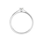 Bague Finella Platine Blanc Diamant - Bagues solitaires Femme | Histoire d&rsquo;Or