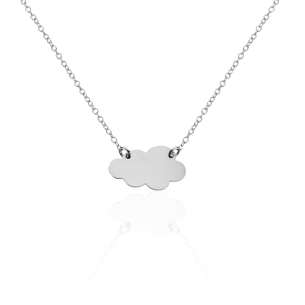 Collier Nuagie Argent Blanc - Cadeaux de naissance Femme | Histoire d’Or