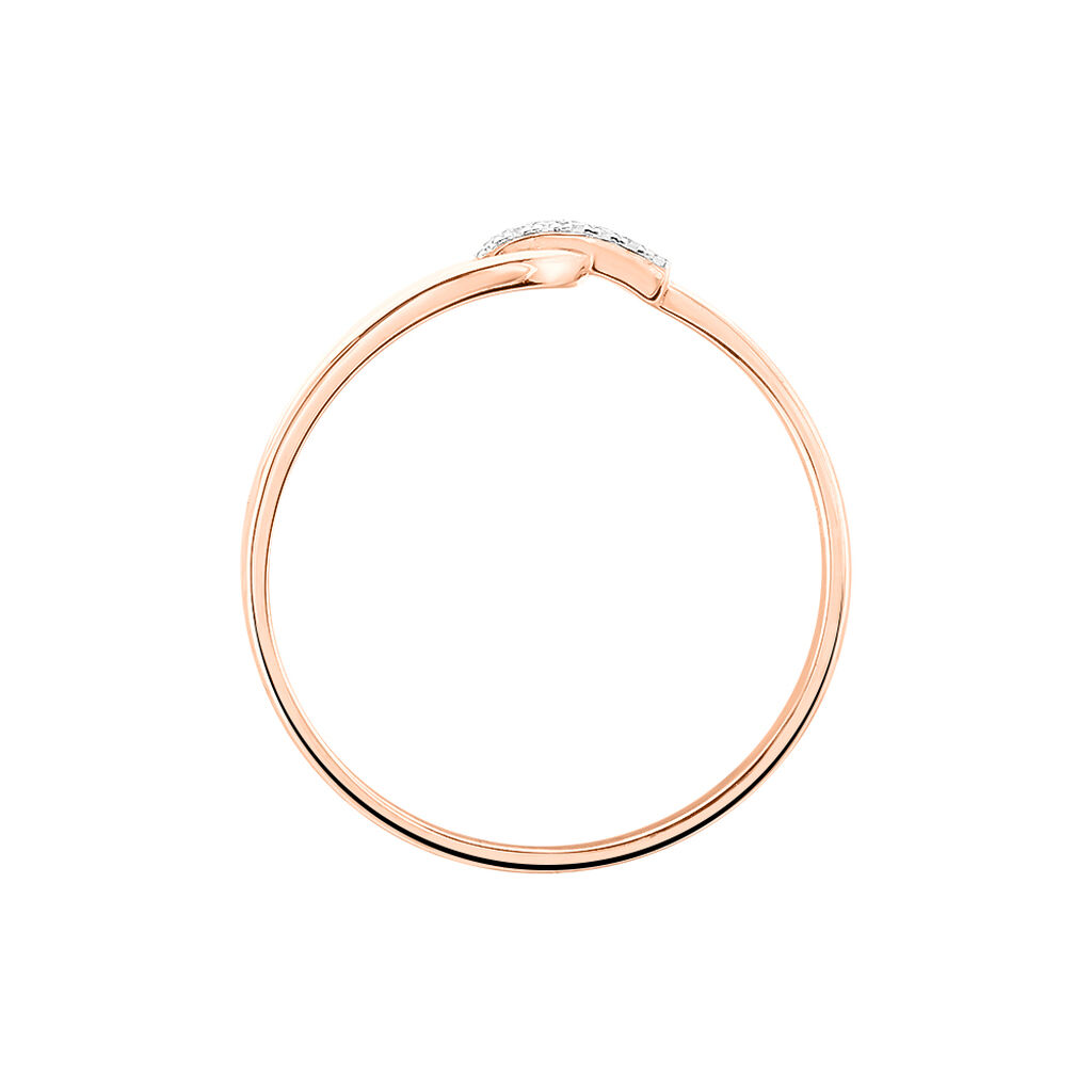 Bague Cyranna Or Rose Diamant - Bagues avec pierre Femme | Histoire d’Or