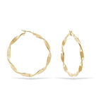 Cr&eacute;oles Lenna Torsad&eacute;e Plaqu&eacute; Or Jaune - Boucles d'oreilles cr&eacute;oles Femme | Histoire d&rsquo;Or