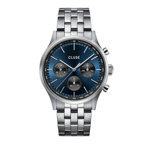 Montre Cluse Antheor Multifonction Bleu - Montres Homme | Histoire d’Or