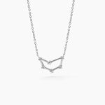 Collier Vega Argent Blanc Oxyde De Zirconium - Colliers Zodiaque Femme | Histoire d&rsquo;Or