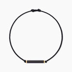 Bracelet Irving Or Jaune Onyx - Bracelets cordon Unisex | Histoire d&rsquo;Or