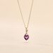 Collier Clothilde Or Jaune Amethyste Et Oxyde De Zirconium - Colliers Femme | Histoire d’Or