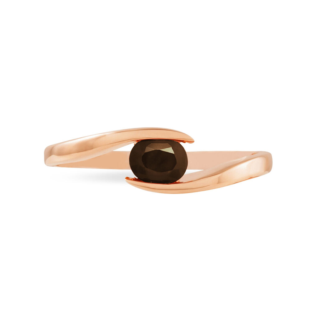 Bague Camilia Or Rose Quartz - Bagues solitaires Femme | Histoire d’Or