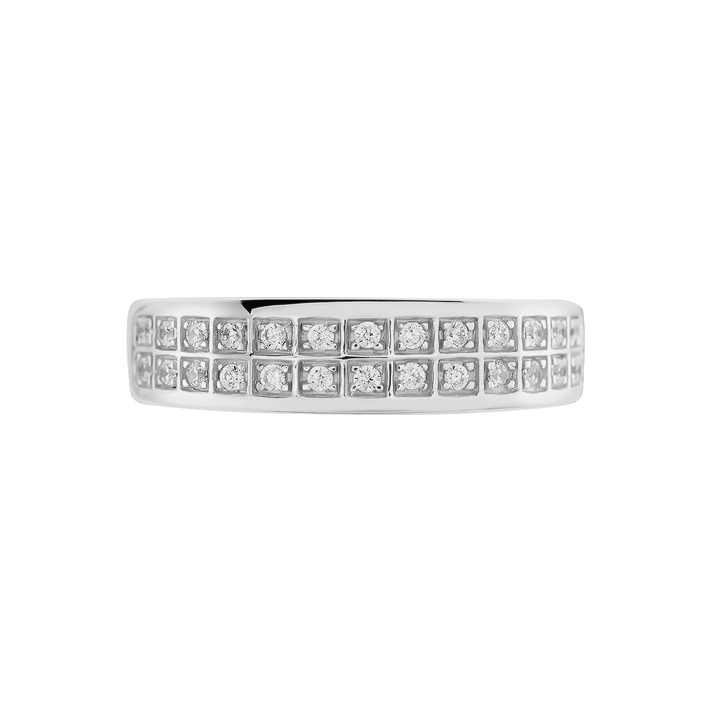 Bague Morjana Or Blanc Oxyde De Zirconium - Bagues avec pierre Femme | Histoire d’Or