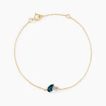 Bracelet Kobina Or Jaune Topaze Oxyde De Zirconium - Bracelets Femme | Histoire d&rsquo;Or