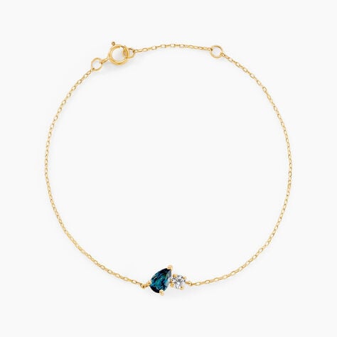 Bracelet Kobina Or Jaune Topaze Oxyde De Zirconium - Bracelets Femme | Histoire d&rsquo;Or