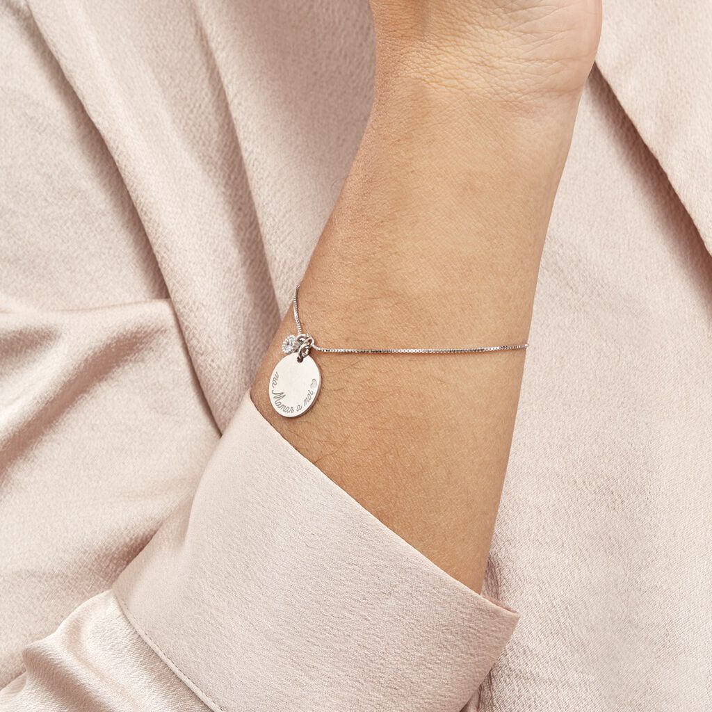 Bracelet Argent Raimbaut Oxyde De Zirconium - Bracelets Femme | Histoire d’Or