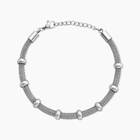 Bracelet Xara Acier Blanc - Bracelets cha&icirc;ne Femme | Histoire d&rsquo;Or