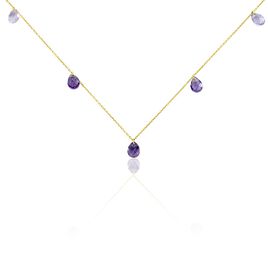 Collier Terence Or Jaune Amethyste Violet Amethyste - Colliers Femme | Histoire d’Or